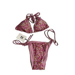 NWT DAZE DAYZ Triangle Bikini in Pink